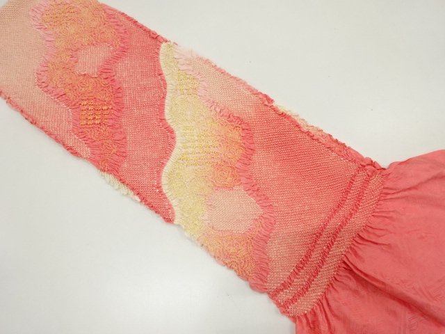 JAPANESE KIMONO / OBIAGE FOR FURISODE / SHIBORI / SILK